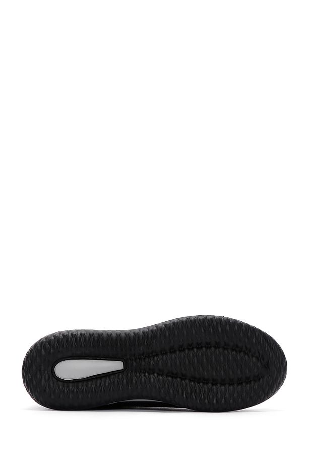 Zero Erkek Siyah Bağcıklı Kalın Tabanlı Kumaş Sneaker 25sfd69046f - 4