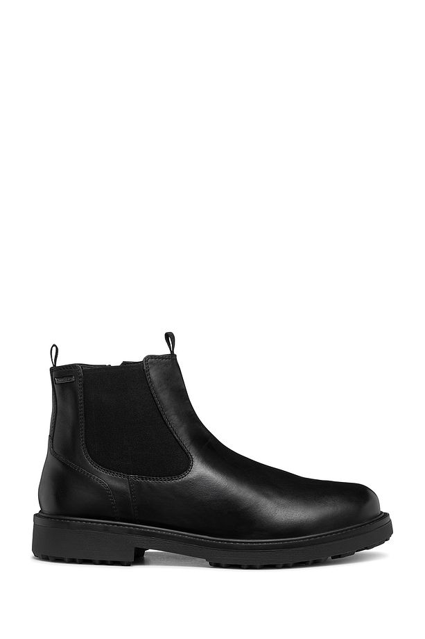Erkek Siyah Lagorai Abx Fermuarlı Waterproof Deri Casual Bot U46hqb00043c9999 - 1