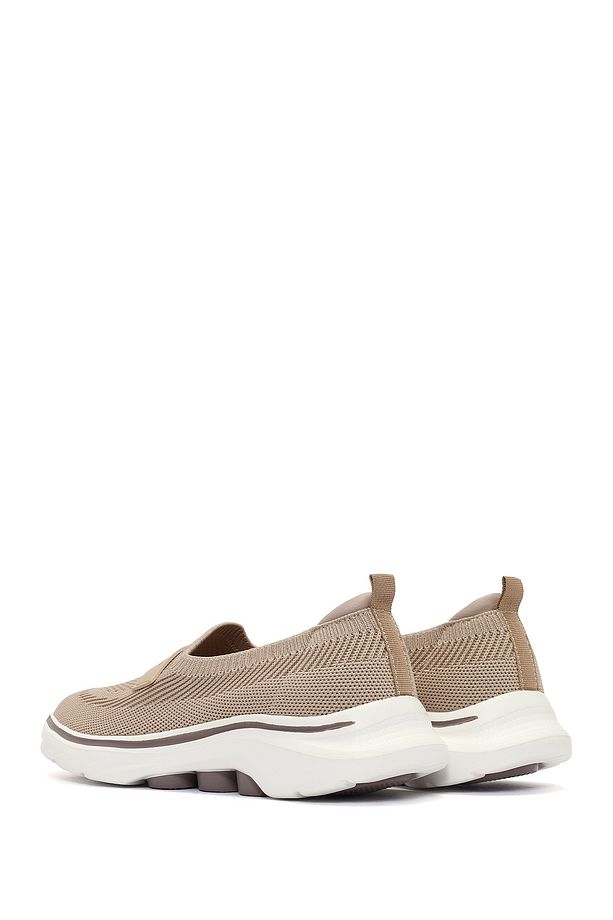 Zero Kadın Bej Kumaş Kalın Tabanlı Sneaker 25sfe49516f - 5