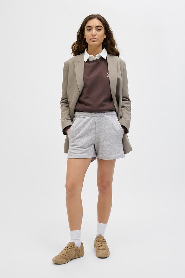 Jxalfa Reg Hw Shorts Swt Gri Kadın Şort - 4