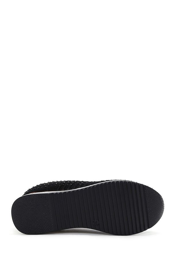 Zero Kadın Siyah Kalın Tabanlı Taşlı Sneaker 25sfd43006f - 4