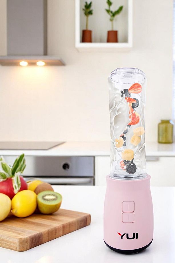 M19 500w Kişisel Smoothie Blender Pembe 1 Adet Yedek Şişe - 3