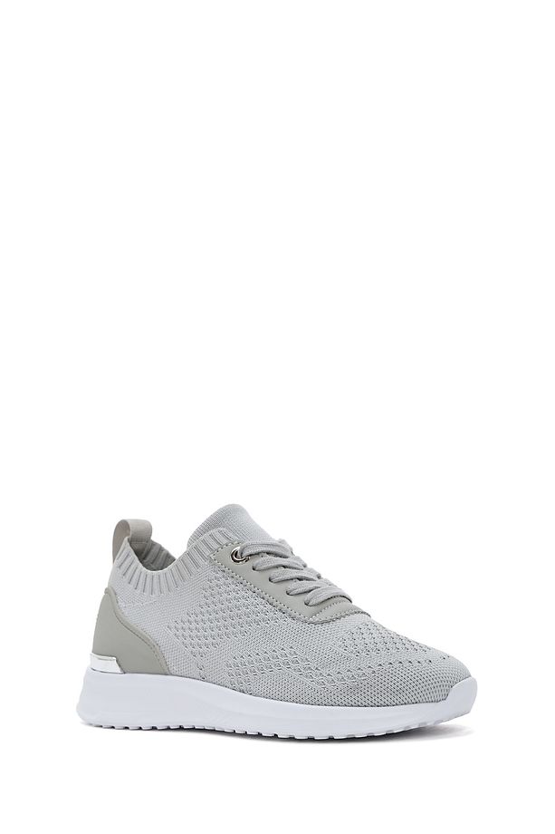 Zero Kadın Gri Bağcıklı Sneaker 25sfd43016f - 7