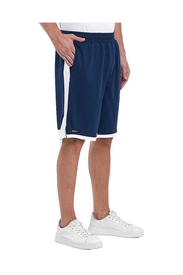 File Şeritli Jakarlı Polyester Erkek Spor Şort - 4