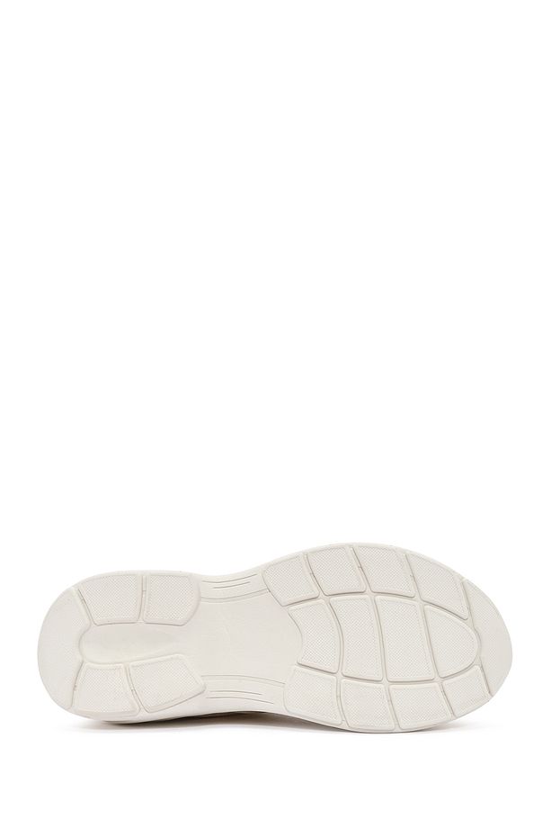 Zero Kadın Bej Bağcıklı Kalın Tabanlı Sneaker 25sfd43146f - 4