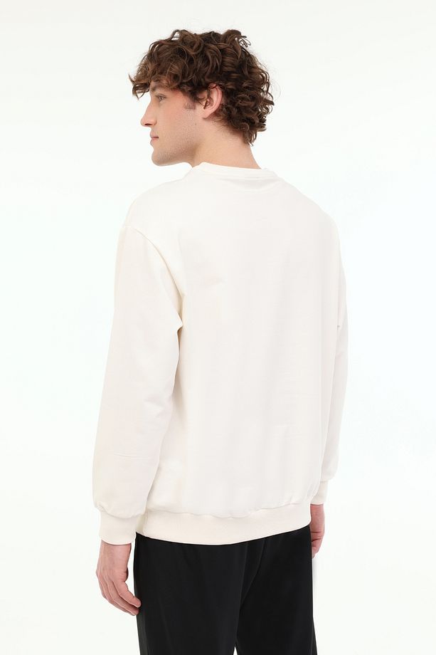 Mb Sn75 C Neck Sw 5fx Ekru Erkek Sweatshirt - 2