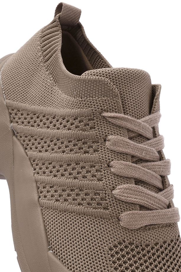 Zero Kadın Vizon Bağcıklı Kalın Tabanlı Sneaker 25sfd43146f - 8