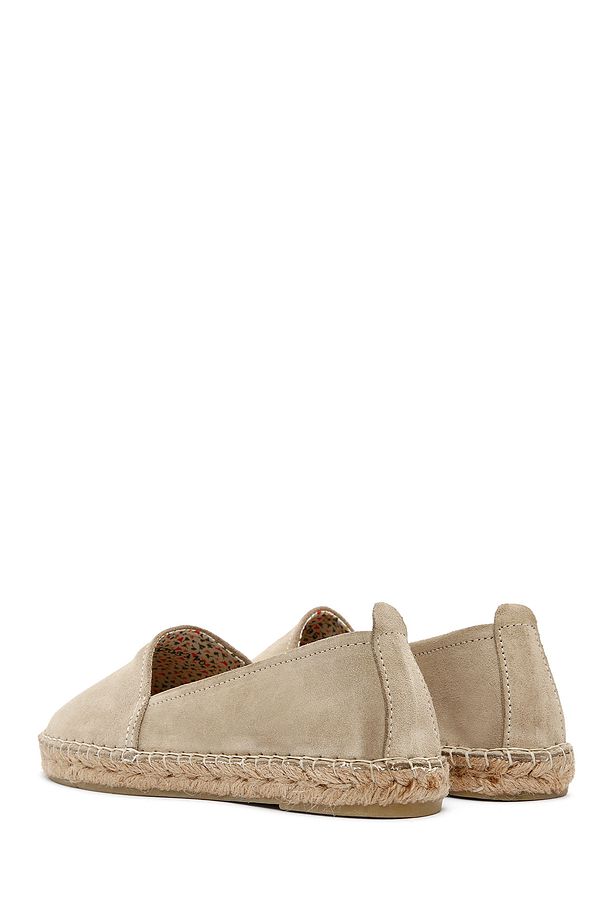 Kadın Bej Süet Deri Espadril 25SFD205310 - 5
