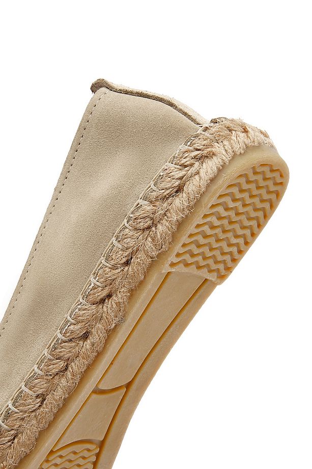 Kadın Bej Süet Deri Espadril 25SFD205310 - 8