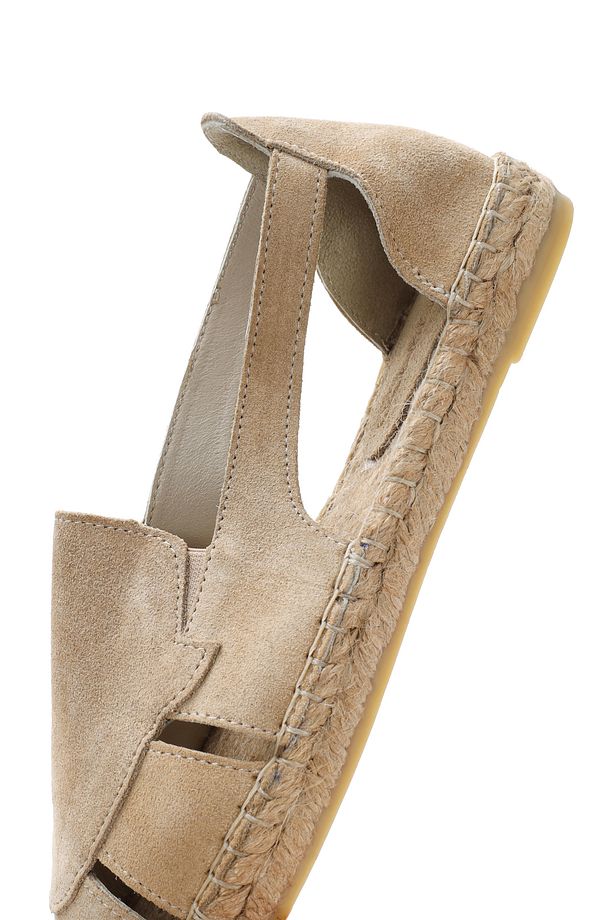 Kadın Bej Süet Deri Espadril 25SFD205110 - 7
