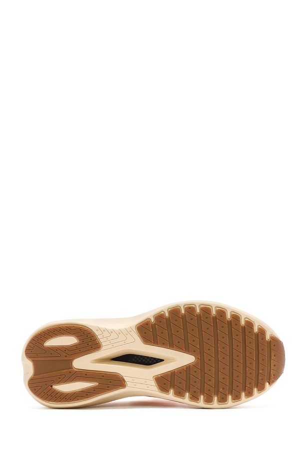 Zero Kadın Bej Kalın Tabanlı Bağcıklı Kumaş Sneaker 25sfd43166f - 4