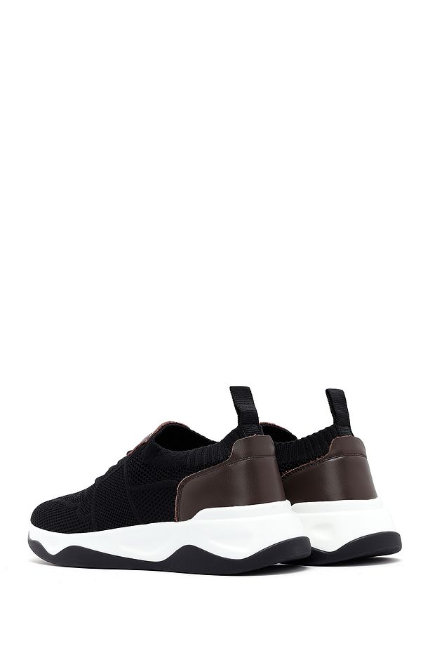 Zero Erkek Siyah Kalın Tabanlı Kumaş Sneaker 25sfd69206f - 5