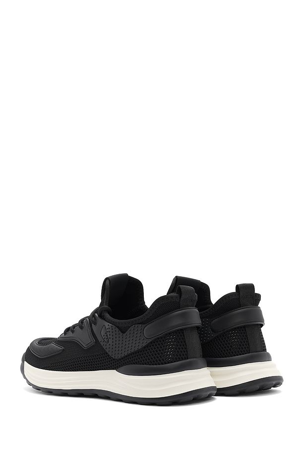 Erkek Siyah Bağcıklı Kalın Tabanlı Sneaker 25SFD69286F - 6