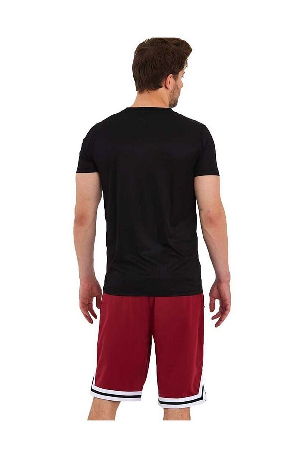 Erkek Polyester Beyaz Şeritli Basketbol Şort - 3