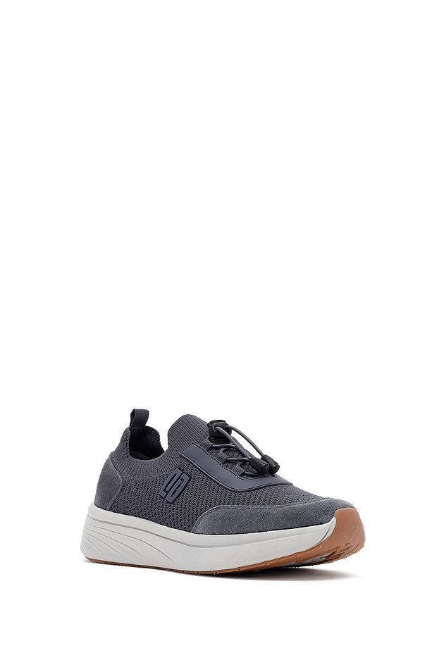 Zero Erkek Gri Kalın Tabanlı Kumaş Sneaker 25sfd69506f - 6