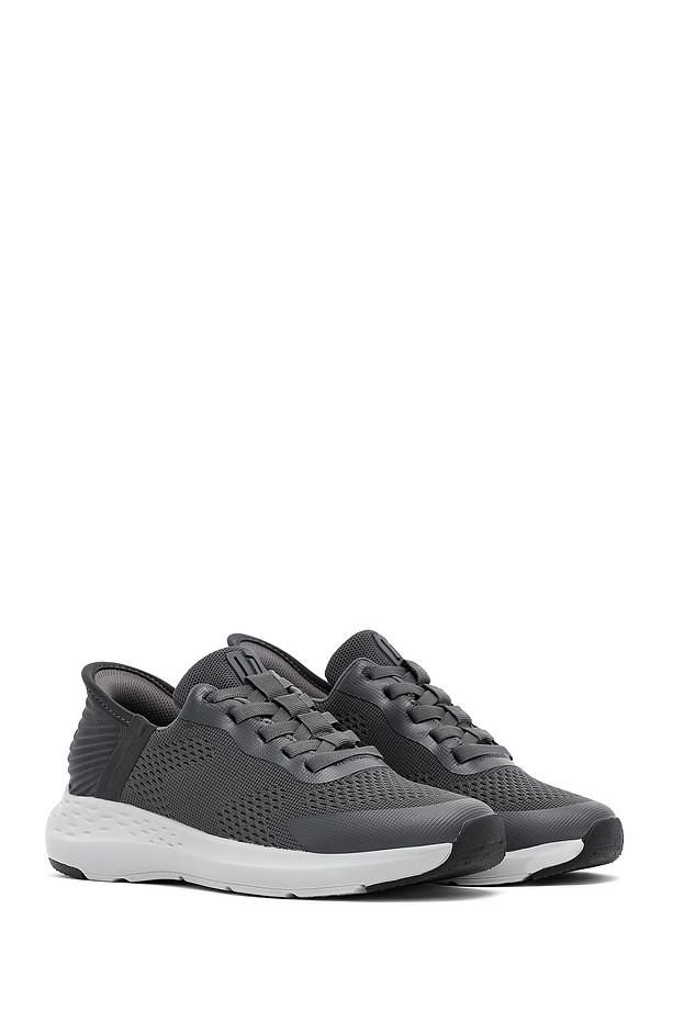 Zero Erkek Gri Kalın Tabanlı Kumaş Sneaker 25sfd69486f - 3
