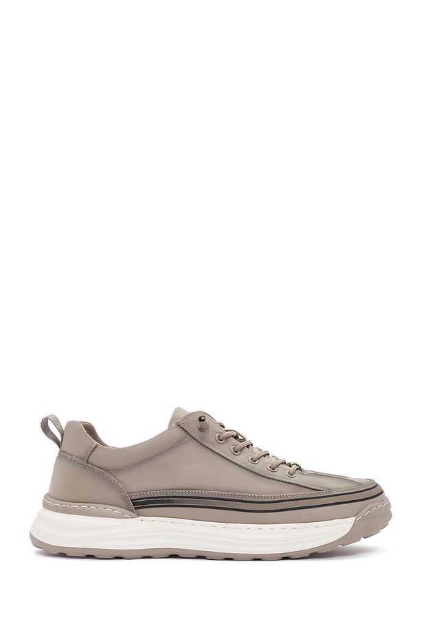 Erkek Bej Bağcıklı Kumaş Sneaker 25SFD69386F - 1