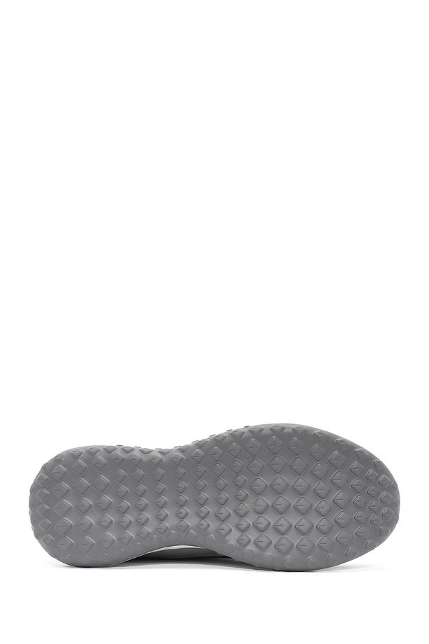 Erkek Gri Bağcıklı Kalın Tabanlı Sneaker 25SFD692614 - 4