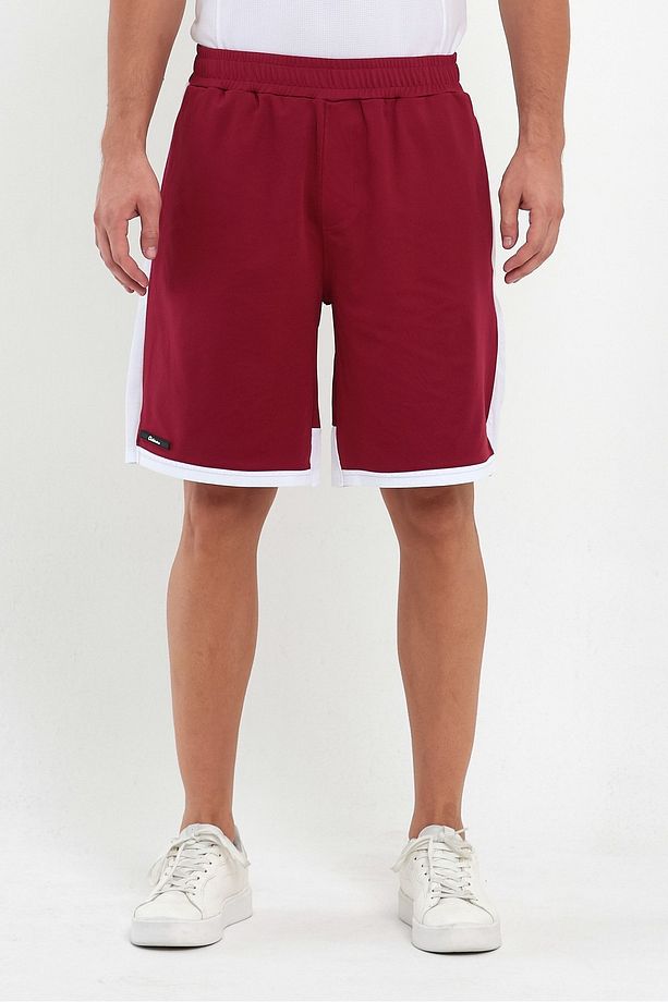 File Şeritli Polyester Erkek Spor Şort - 1