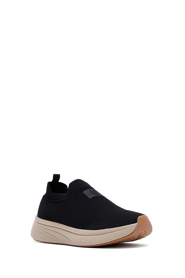 Zero Erkek Siyah Kalın Tabanlı Kumaş Sneaker 25sfd69526f - 6