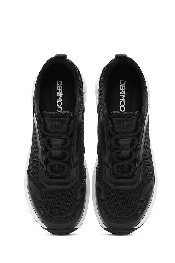 Erkek Siyah Bağcıklı Kalın Tabanlı Sneaker 25SFD69516F - 7