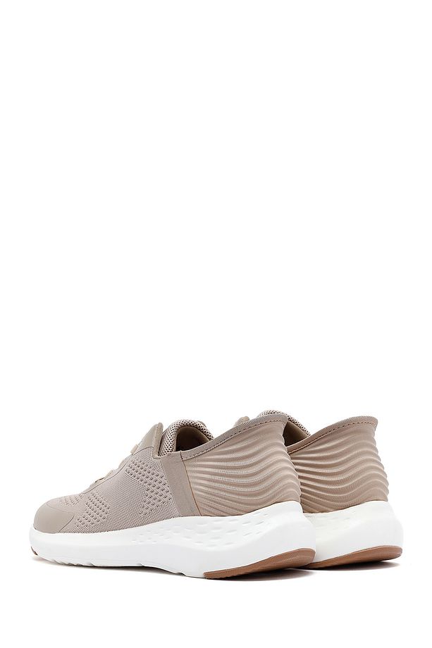 Zero Erkek Bej Kalın Tabanlı Kumaş Sneaker 25sfd69486f - 5