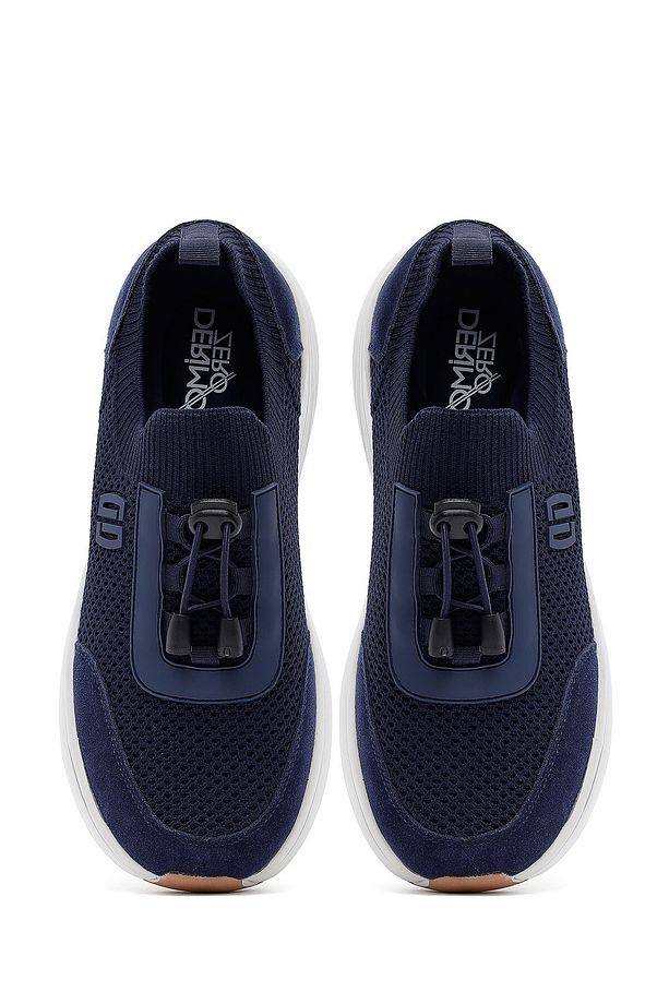 Zero Erkek Lacivert Kalın Tabanlı Kumaş Sneaker 25sfd69506f - 7
