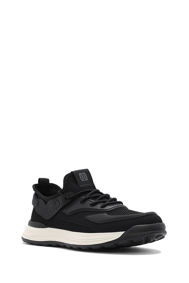 Erkek Siyah Bağcıklı Kalın Tabanlı Sneaker 25SFD69286F - 7