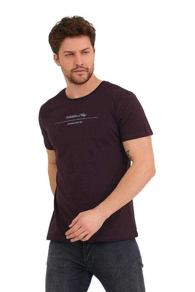 Men's Crew Neck Printed Short Sleeve T-Shirt