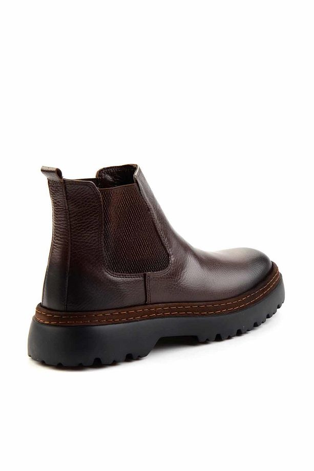 Kahve Leather Erkek Bot & Bootie E02011026640 - 4