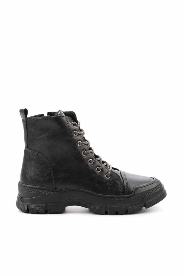 Siyah Kadın Bot & Bootie K02566008109 - 1