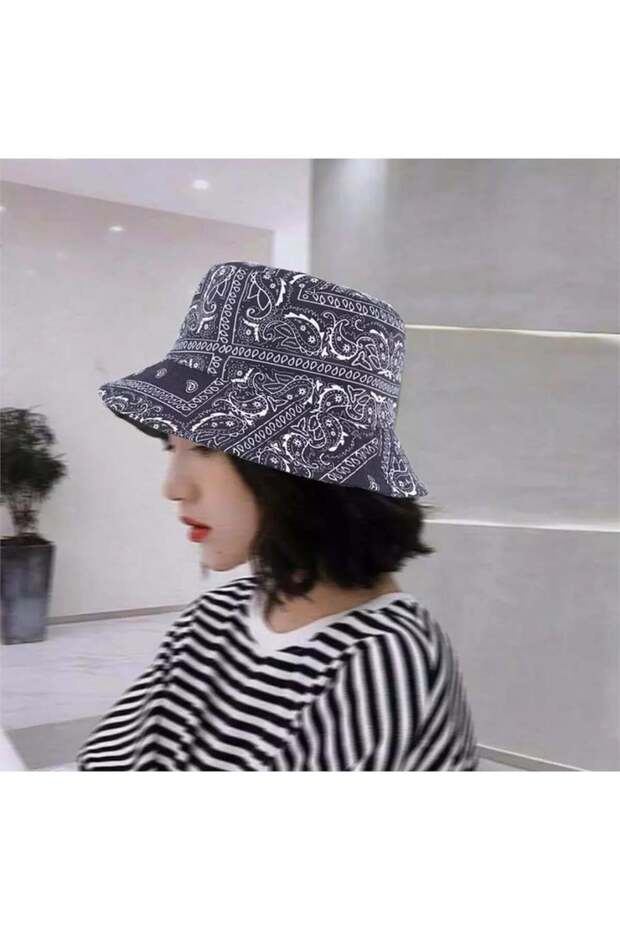 Drop Pattern Bucket Hat - 2