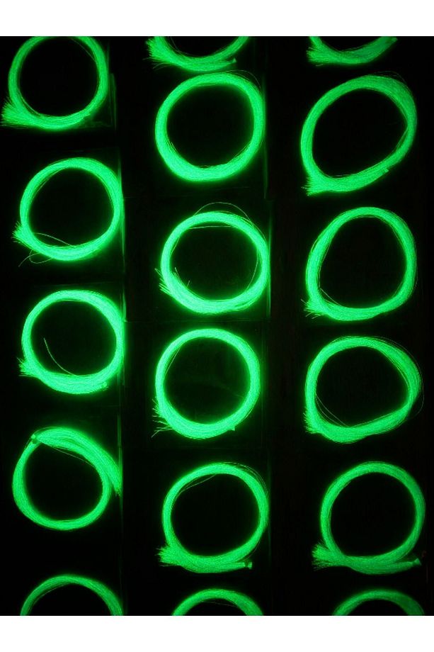 Mor Fosforlu Karanlıkta Parlayan Glow / Luminous, Ultraviyole (UV) Neon Poşet Çapari Simi - 9