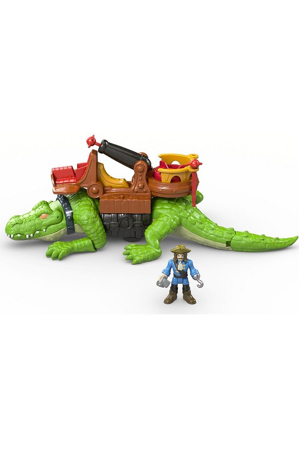 Imaginext Yürüyen Timsah Ve Korsan Hook, Timsah, Eli Kancalı Kaptan Hook Figürü Ve Hazinesi Imaginex - 5