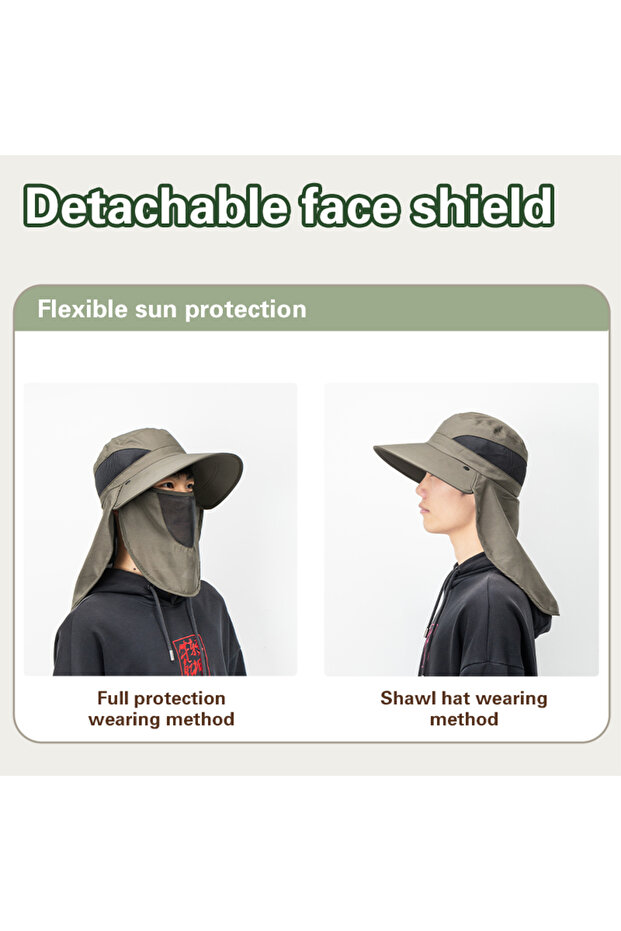 قبعة متعددة الوظائف (سوداء) - 5