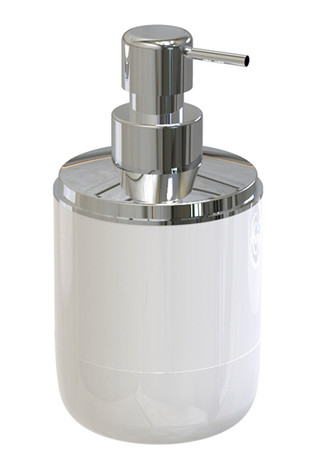 Lima XL Liquid Soap Dispenser - White & Chrome