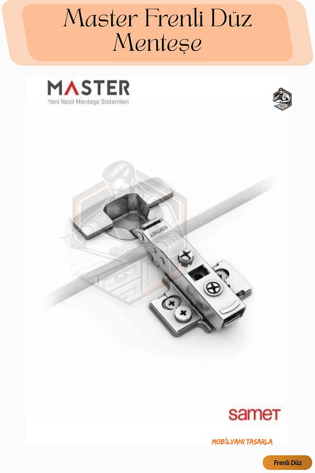 Master Fren-li Pistonlu Düz Menteşe (10 Adet ) - 1