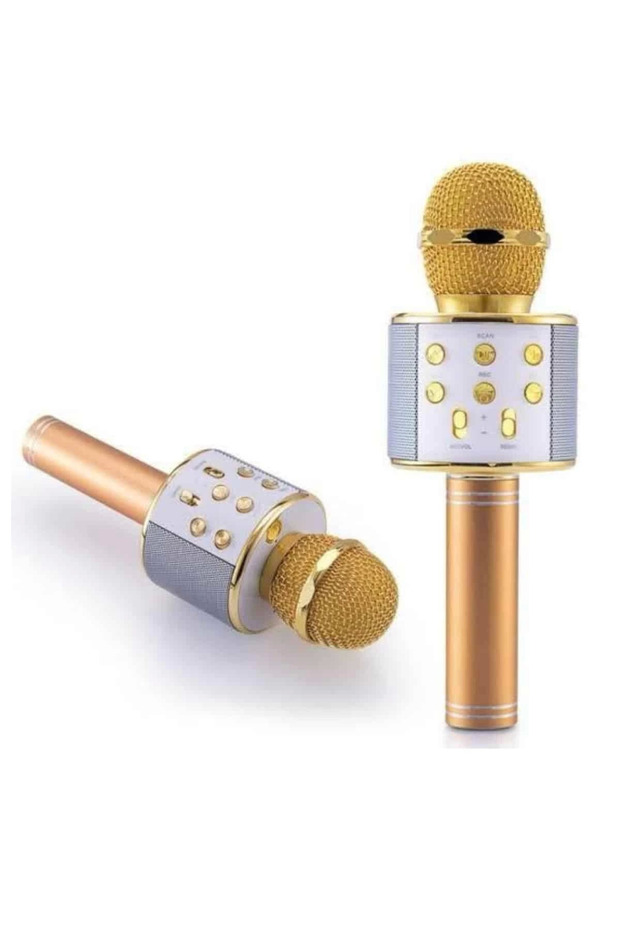 Karaoke Mikrofon Dahili Hoparlörlü Sd-usb-aux Girişli Bluetooth Hoparlör - 2