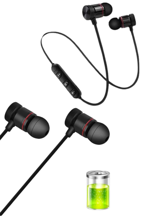 Kablolu Kulakiçi Bluetooth Kulaklık Mıknatıslı ANC Özellikli Yüksek Ses Kaliteli - 3