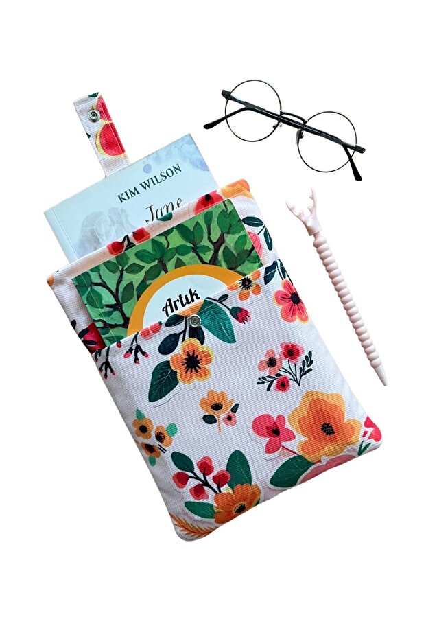 Floral 2 Compartment Book Case Book Lover Gift Bookworm