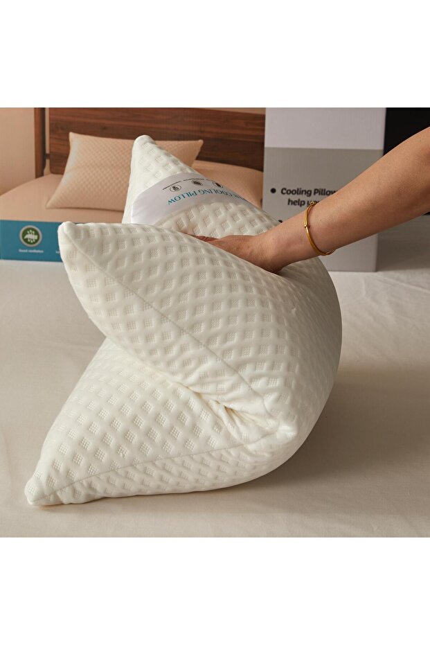 Super Cooling Memory Foam Pillow - 4