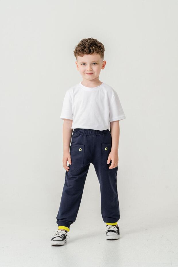 New York City Skaters Printed Pockets Boys Tracksuit Bottoms with Bird Eyes
