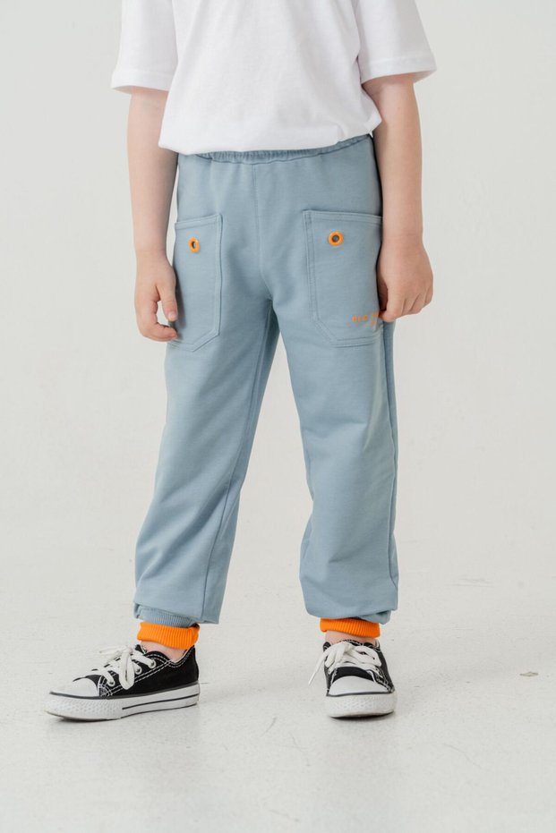 New York City Skaters Printed Pockets Boys Tracksuit Bottoms with Bird Eyes