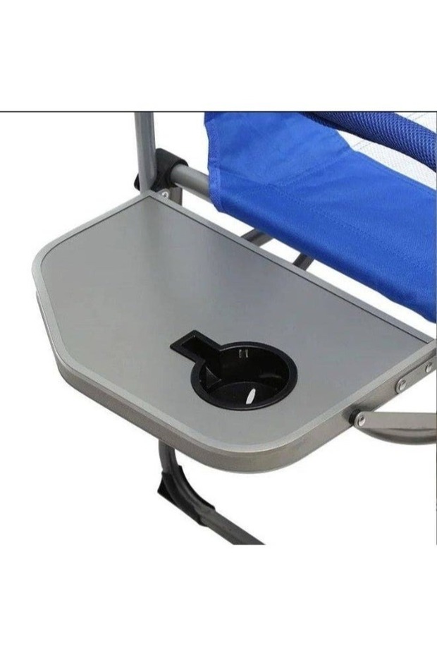 Camping chair set consisting of two chairs, a folding chair with a side table, and a picnic bench - 6