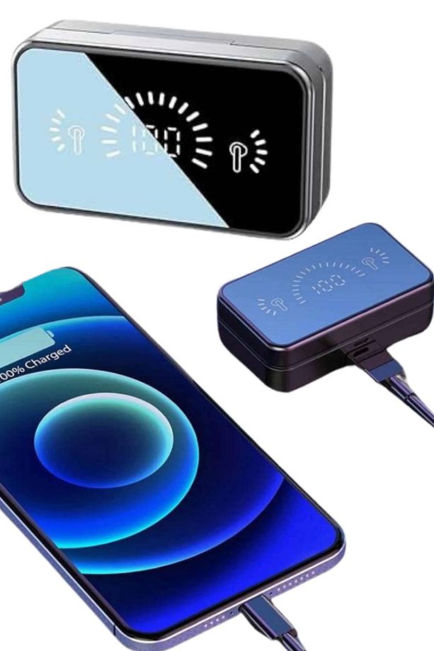 İos Android Uyumlu Bluetooth Kulaklık Kablosuz Kulaklık Yüksek Basslı - 3