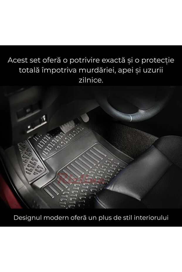 Complete set Rizline Dacia Duster 2018–2022 4x2 Prestige – Front, rear mats and trunk tray - 7