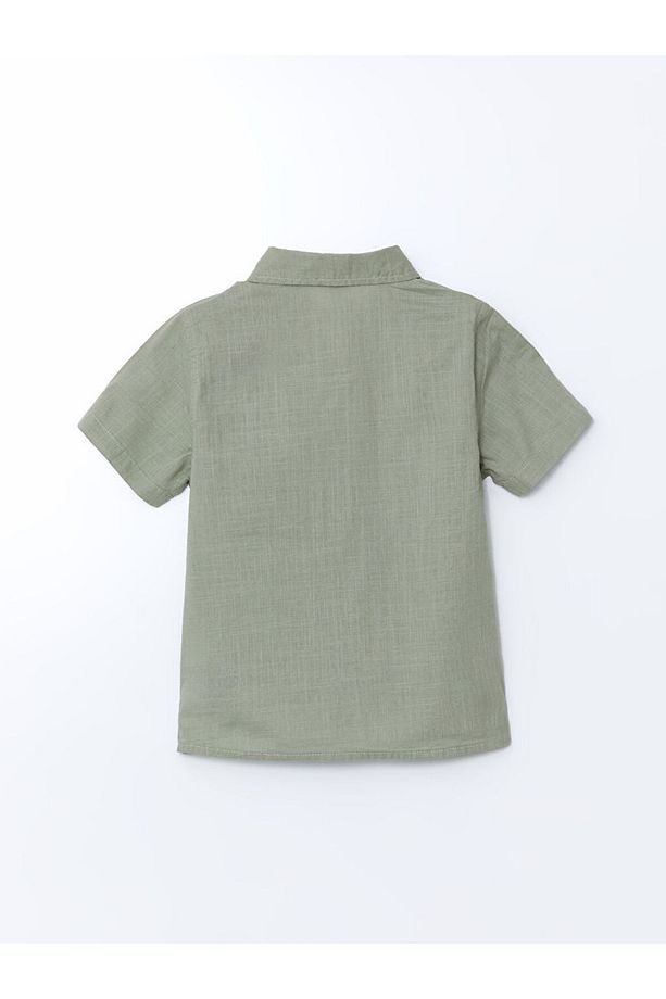 Yeni Sezon Basic Cepli Erkek Cocuk Poplin Gomlek - S5DF04Z1 - 2