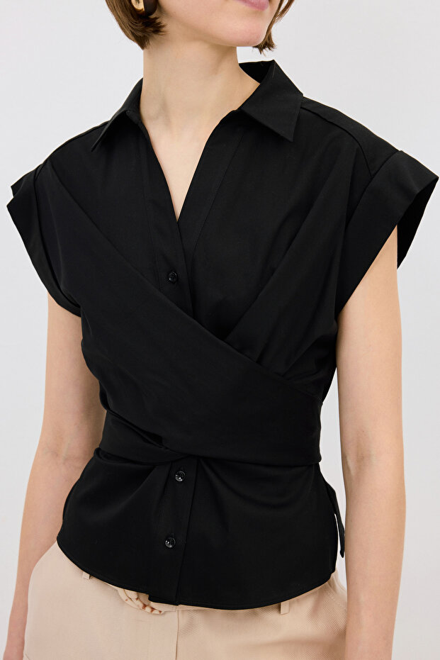 V Yaka Kolsuz Gömlek - 2