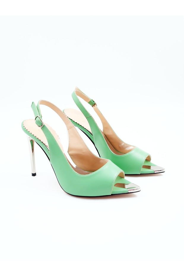 Women's Genuine Leather Heeled Shoes