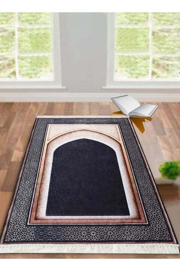 Multipurpose Janwaz Prayer Mat With Anti Slip Backing 120x76 Cms